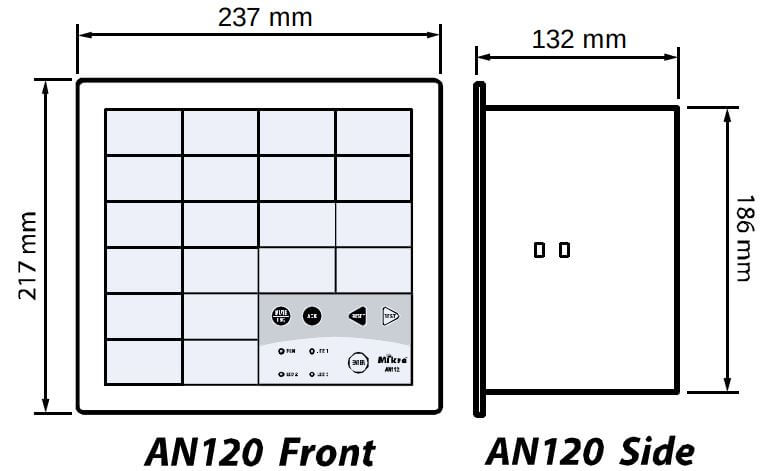 Kích thước Mikro AN122