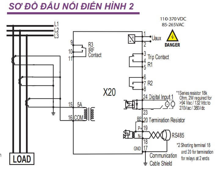 Cách nối dây, cách chỉnh, cài đặt, setup Mikro X20-EFR-240AD