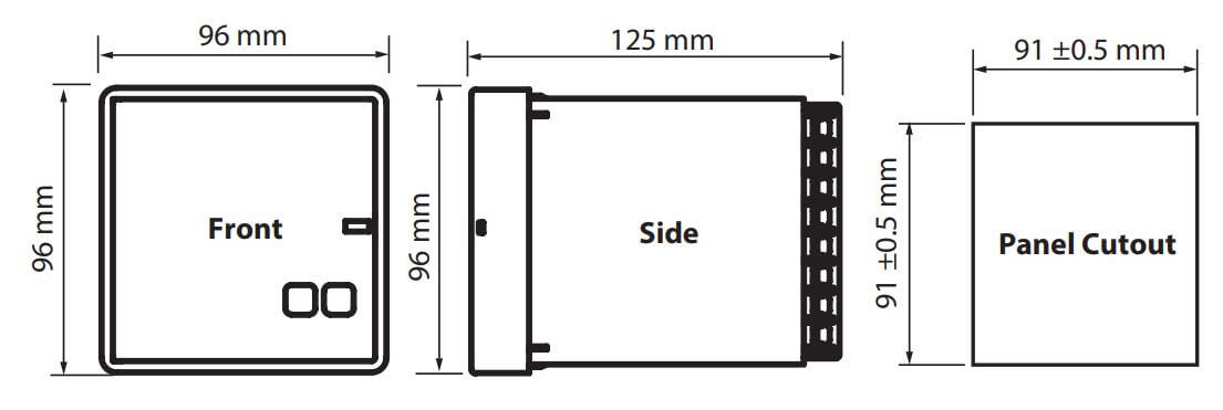 Cấu tạo và Kích thước Mikro X30 OCEF-240AD