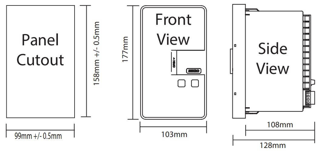 Cấu tạo và Kích thước Mikro X60 OCEF-240AD