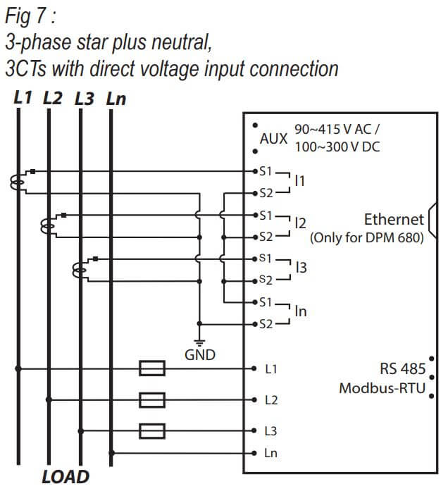 Cách nối dây, cách chỉnh, cài đặt, setup Mikro DPM680-415AD Đồng hồ kiểm soát công suất đa năng