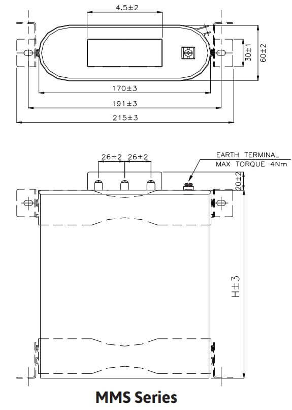 Kích thước Tụ bù Mikro MMS-445020KT