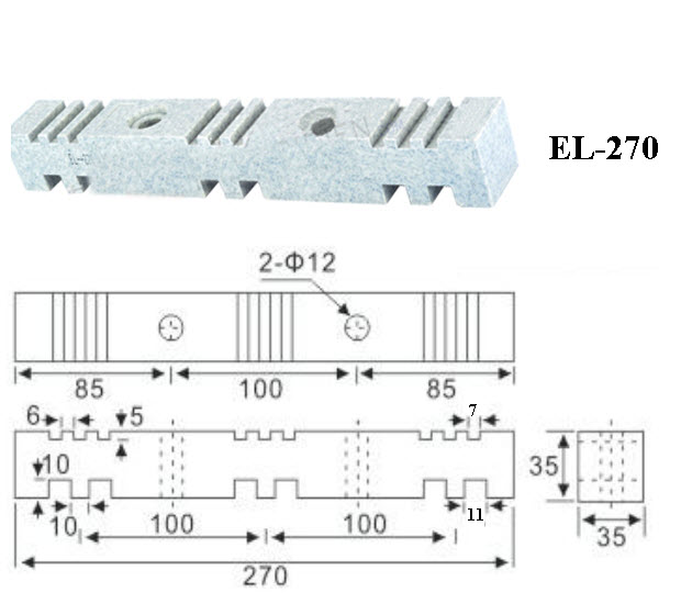 Kích thước thanh đỡ thanh cái EL-270