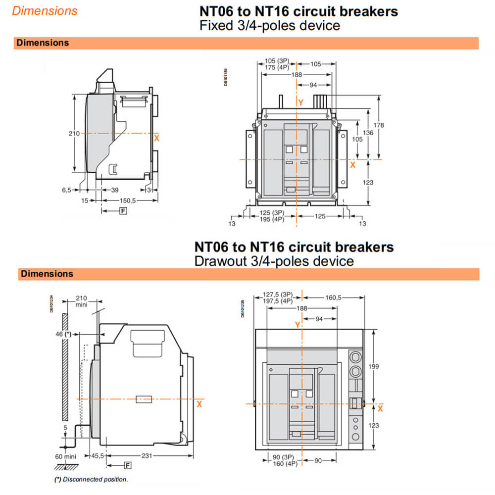 Kích thước MasterPact NT - NT10H23F2