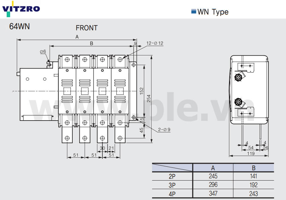Cấu tạo Vitzro ATS 64WN