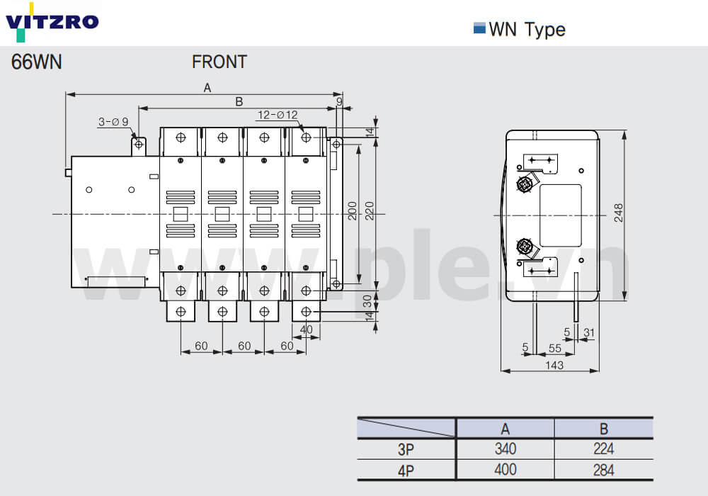 Cấu tạo Vitzro ATS 66WN