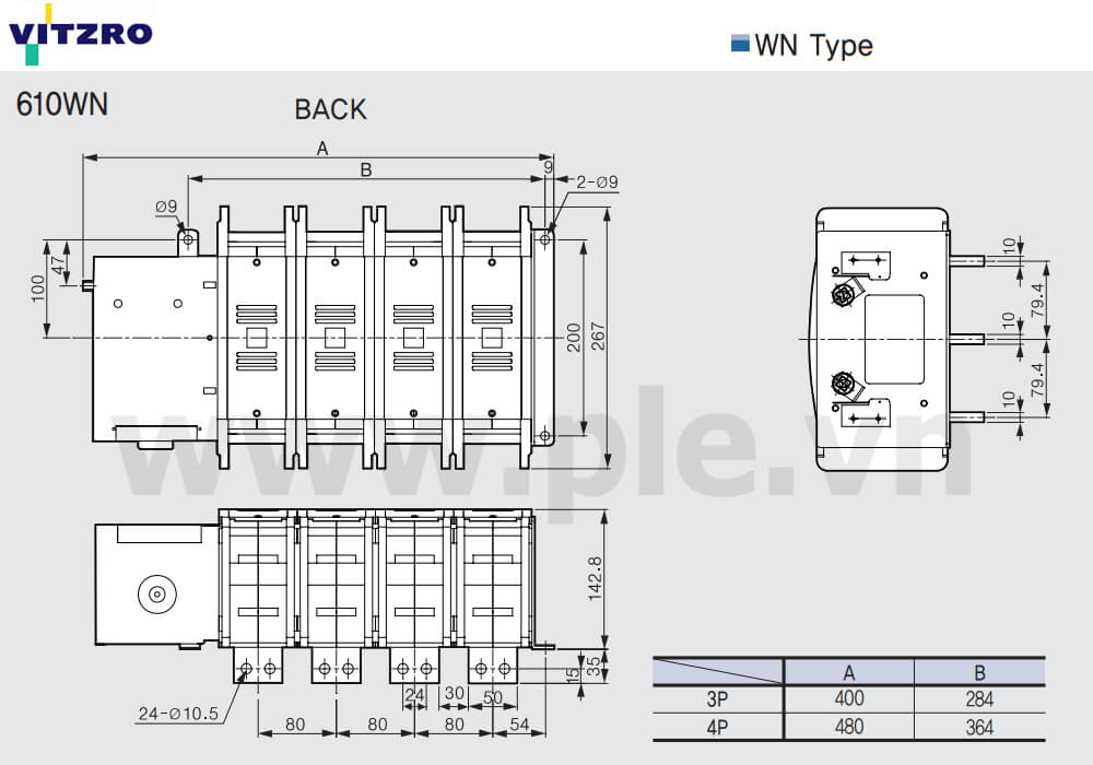 Cấu tạo Vitzro ATS 610WN