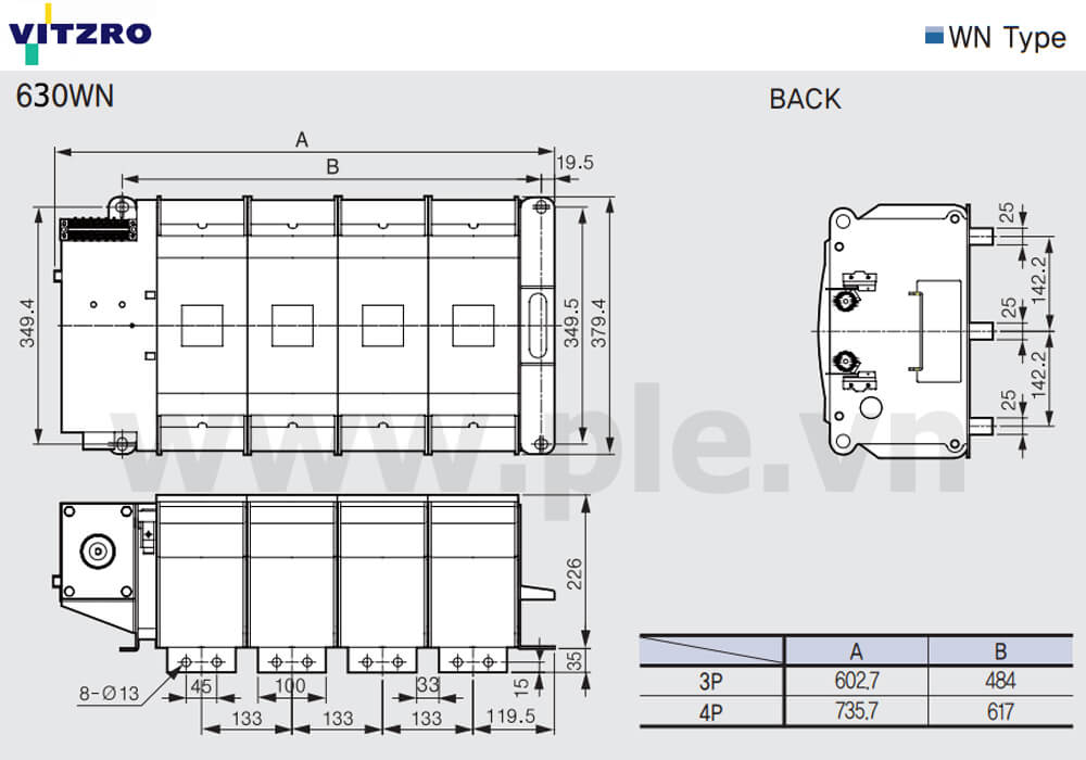 Cấu tạo Vitzro ATS 630WN
