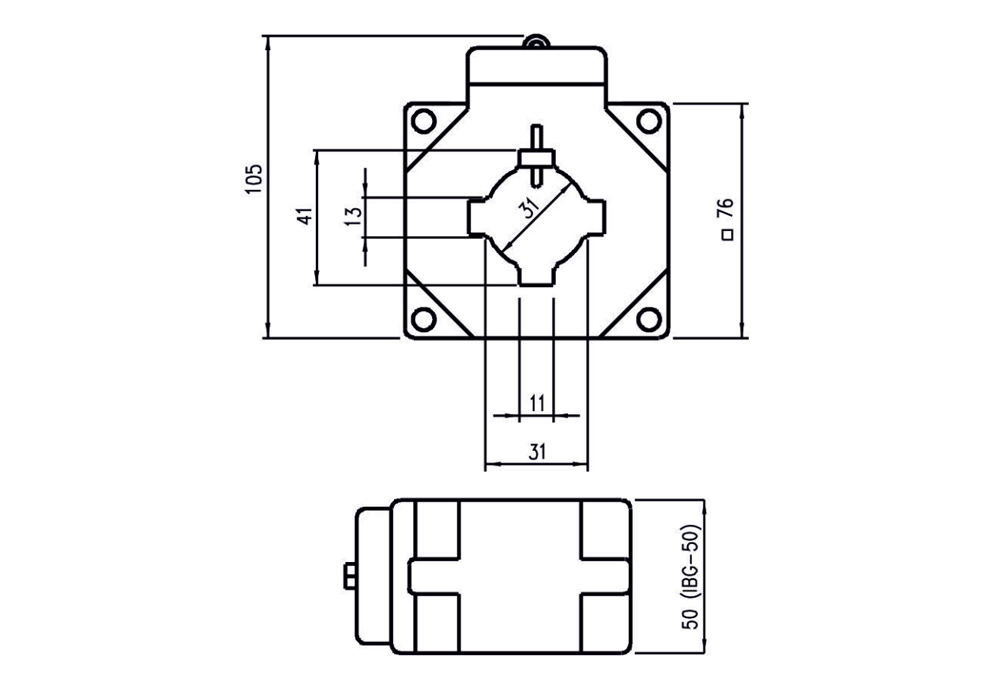 Kích thước Celsa IBG-50 - Biến dòng cổ điển