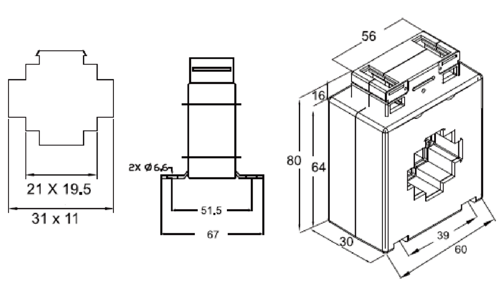 Kích thước Celsa AST310 - Biến dòng AST