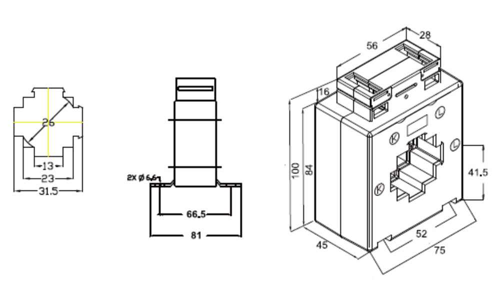 Kích thước Celsa AST5B312 - Biến dòng AST