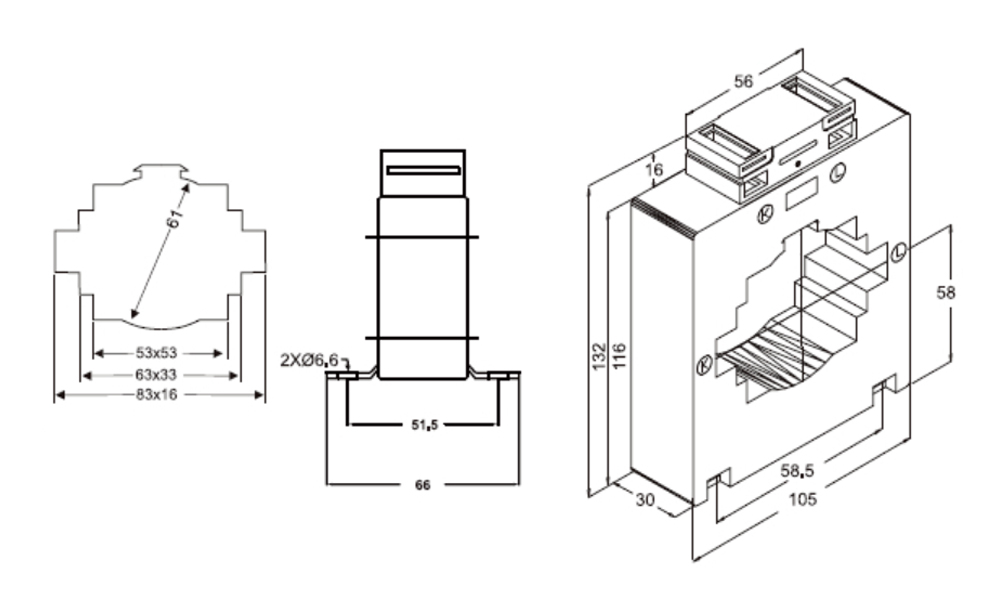 Kích thước Celsa AST815 - Biến dòng AST