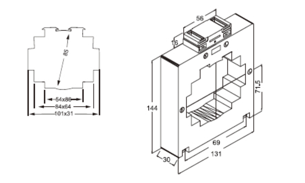 Kích thước Celsa AST1030H - Biến dòng AST