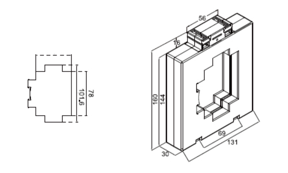 Kích thước Celsa AST1030V - Biến dòng AST