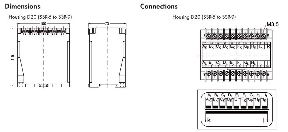 Kích thước Celsa SSR-6 - Biến dòng tổng hợp