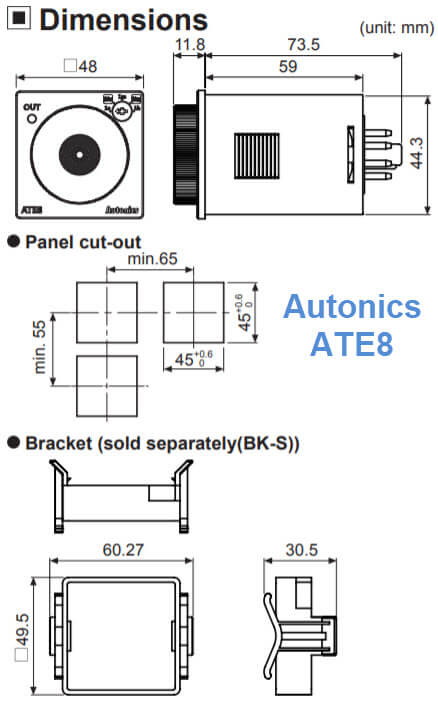 Kích thước Autonics AT8N