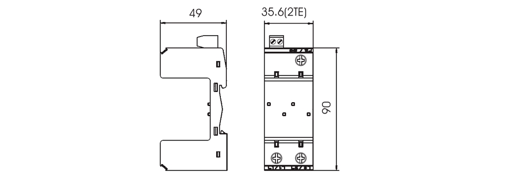 Kích thước OBO MB 1+NPE : Phụ kiện chân đế