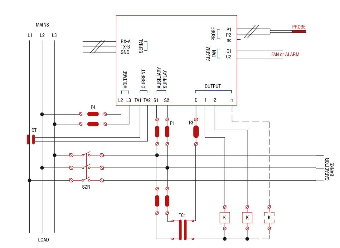 Cách nối dây, cách chỉnh, cài đặt, setup Bộ điều khiển tụ bù Enerlux EPF6T 6 cấp 440V