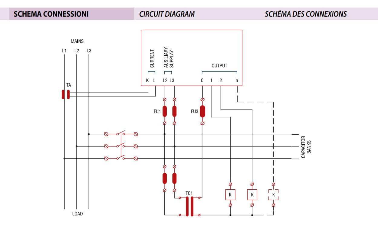 Cách nối dây, cách chỉnh, cài đặt, setup Bộ điều khiển tụ bù Enerlux EPF6T 6 cấp 440V