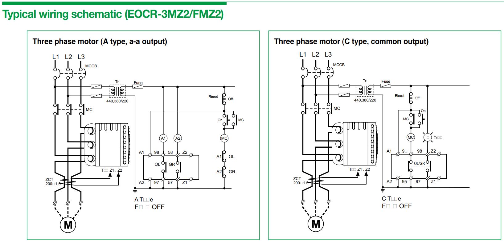 Cách đấu nối / sơ đồ đấu dây Schneider EOCR-FDM2: Rơ le bảo vệ hiển thị số đa năng
