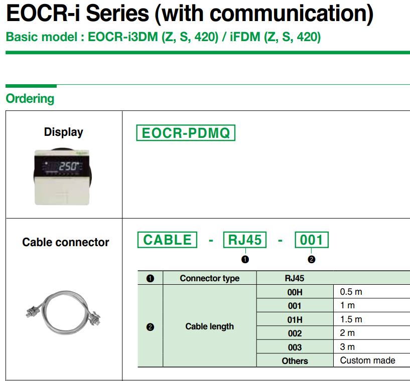 Cách chọn mã và đặt hàng Schneider EOCR-I3MS: Rơ le bảo vệ hiển thị số đa năng