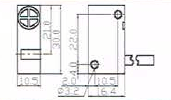 Kích thước Cảm biến từ Fotek ( Proximity sensor ) BS-02 (N&P)