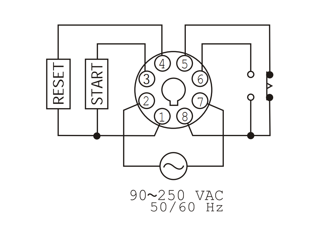 Cách nối dây, cách chỉnh, cài đặt Bộ định thời gian Fotek - Timer SK-2D