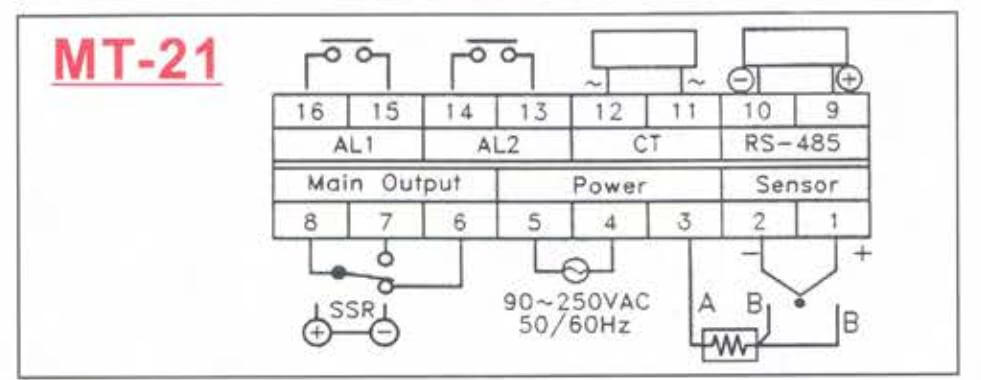 Cách nối dây, cách chỉnh, cài đặt Bộ điều khiển nhiệt độ Fotek (Temperature controller) thân dài MT-21-R/V