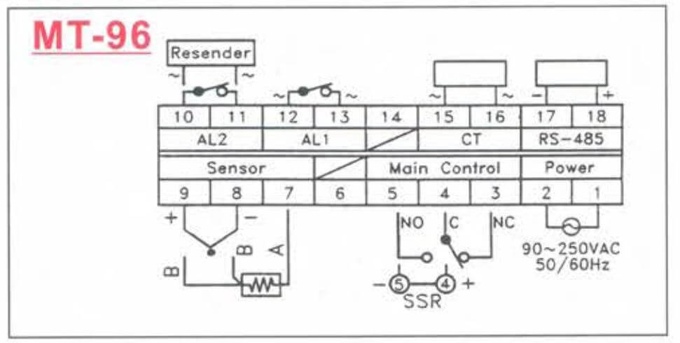 Cách nối dây, cách chỉnh, cài đặt Bộ điều khiển nhiệt độ Fotek (Temperature controller) thân dài MT-96-R/V