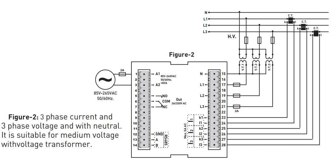 Cách nối dây, cách chỉnh, cài đặt Tense EM-07: Đồng hồ đa năng