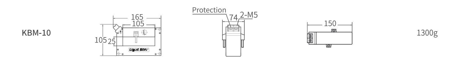 Cấu tạo và Kích thước Lightstar biến dòng MCT KBM-10 200/5A ~ 3200/5A