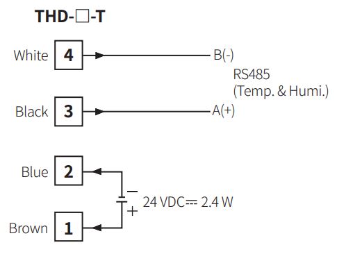 Cách nối dây, cách chỉnh, cài đặt, setup Cảm biến nhiệt độ, độ ẩm Autonics THD-D2-T
