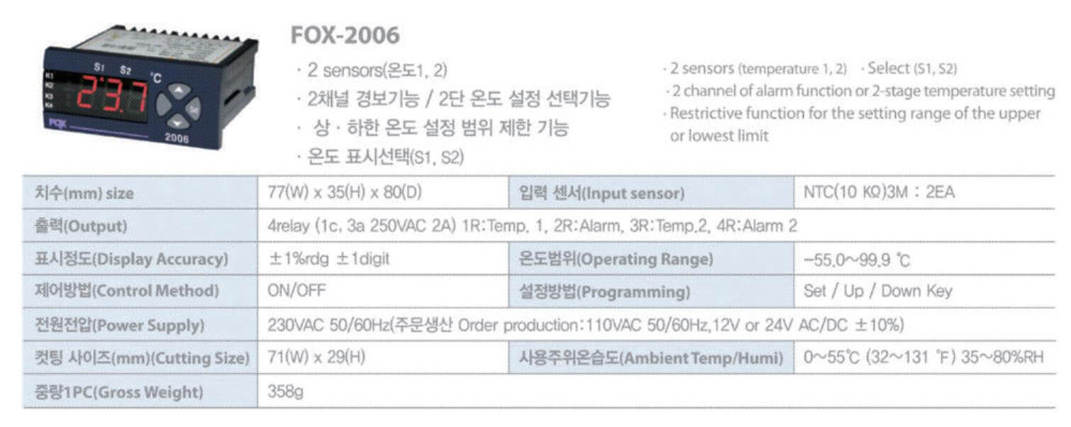 Cách nối dây, cách chỉnh, cài đặt, setup Conotec FOX-2005: Bộ điều khiển nhiệt độ