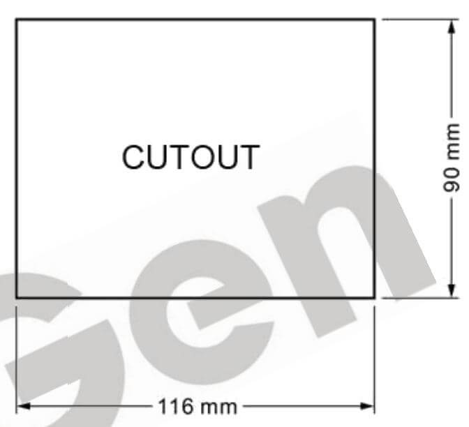 Cấu tạo và Kích thước Bộ điều khiển máy phát điện Smartgen HGM4020N-KM