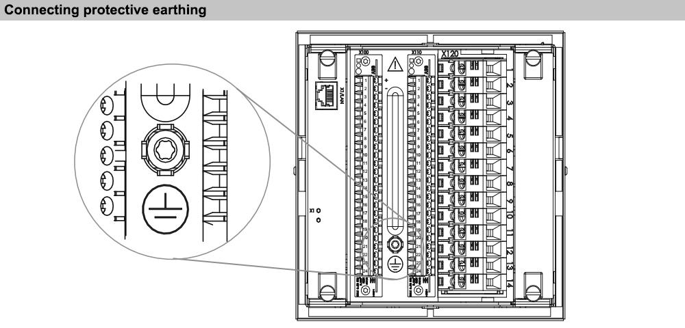 Kết nối nguồn cho Relay ABB REF615