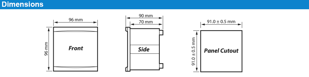 Kích thước Rơ-le bảo vệ dòng rò Mikro NX330A-230A