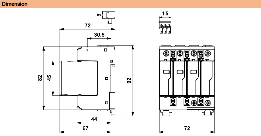 Kích thước Saltek DA-275 V/3+1