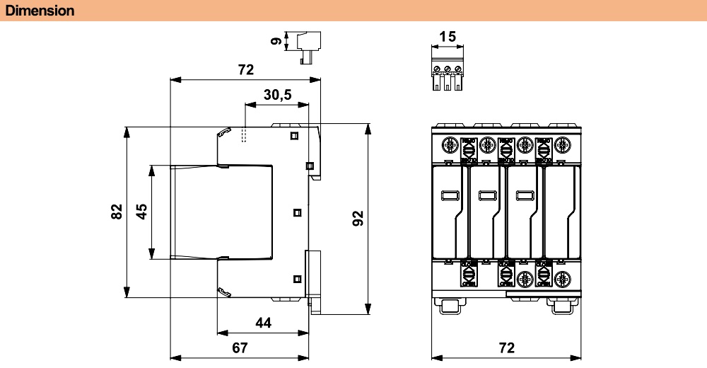 Kích thước Saltek SLP-275-V/3+1