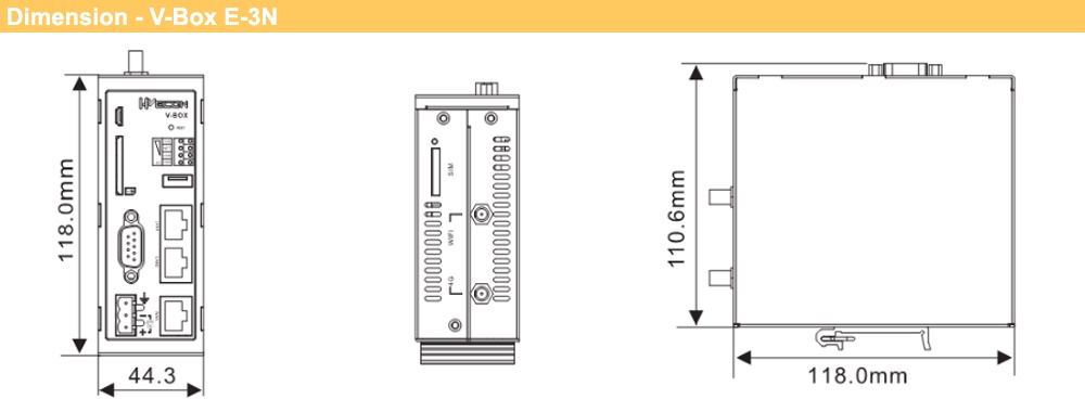 Kích thước Wecon V-BOX S-NG