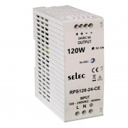 Bộ nguồn 24VDC, Công suất 120W Selec RPS120-24