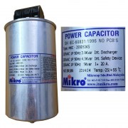 Mikro MKC-255025KS Tụ bù khô - tròn - 1P 250V 2.5KA 50Hz