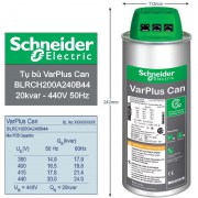 Schneider BLRCS250A300B44: Tụ bù Schneider 25kvar 440V, dòng EasyCan