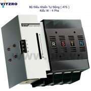 Bộ chuyển nguồn tự động Vitzro 61W 4P 100A 220VAC, 2 vị trí ( ON - ON ) đấu nối Trước (Front)