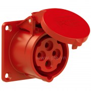 Ổ cắm gắn âm PCE F314-6 16A - 4P - 400V - 6H - IP44