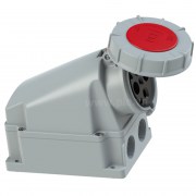 Ổ cắm gắn âm PCE F134-6 63A - 4P - 400V - 6H - IP66/67