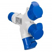 Phích nối 3 ngã Schneider PKZM409