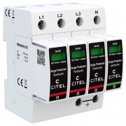 Citel DAC80-31-275 : Chống sét lan truyền AC, 3 pha 4 cực (3L+N), kiểu 2