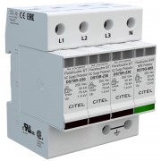 Citel DS74R-230/G : Chống sét lan truyền AC, 3 pha 4 cực (3L+N), kiểu 2
