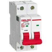 MCB Delixi CDB6i2C10 2P 10A 6kA