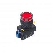 Idec YW1L-MF2E10QM3-R: Nút nhấn Φ22 màu đỏ